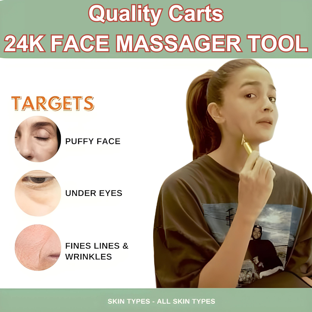 24K Gold Energy Facial Massage Roller