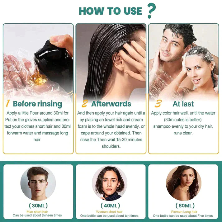 BLOSDREAM® 3 in 1 Herbal Hair Dye Unisex Shampoo (Buy 1 Get 1 Free)